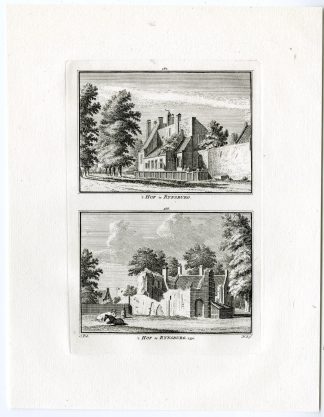 Antique Print-RIJNSBURG-COURT-CASTLE-Spilman-de Beijer-1746