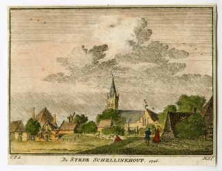 Antique Print-SCHELLINKHOUT-VILLAGE-Spilman-de Beijer-1746