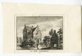 Antique Print-STORMERDIJK CASTLE-NIEUWEGEIN-Spilman-de Beijer-1746