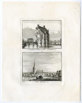 Antique Print-SPANKEREN-CASTLE-GELDERSE TOREN-Spilman-de Beijer-1746