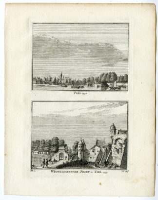 Antique Print-TIEL-WESTLUIDENSE POORT-CITY GATE-Spilman-de Beijer-1746