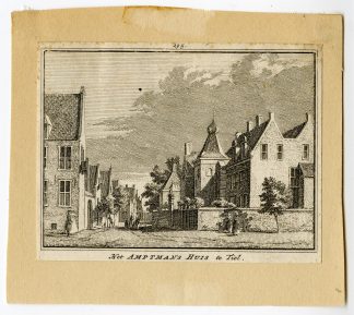 Antique Print-TIEL-AMBTMANSHUIS-Spilman-de Beijer-1746