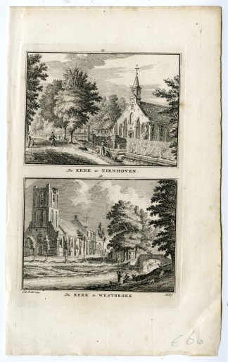 Antique Print-TIENHOVEN-WESTBROEK-UTRECHT-Spilman-de Beijer-1746