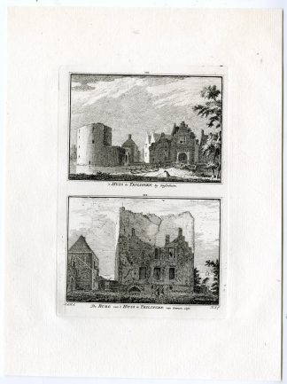 Antique Print-TEYLINGEN CASTLE-VOORHOUT-SASSENHEIM-Spilman-de Beijer-1746