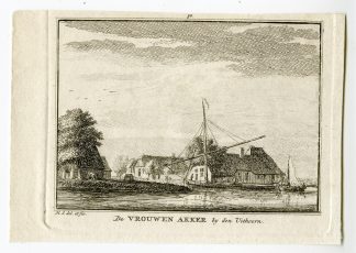 Antique Print-VROUWENAKKER-UITHOORN-VILLAGE-Spilman-de Beijer-1746