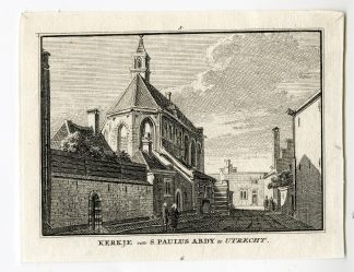 Antique Print-UTRECHT-SAINT PAUL'S ABBEY-CHURCH-Spilman-de Beijer-1746