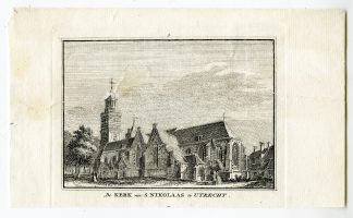 Antique Print-UTRECHT-SINT NICOLAASKERK-CHURCH-Spilman-de Beijer-1746