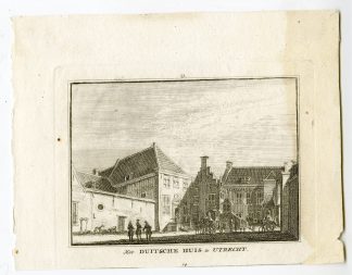 Antique Print-UTRECHT-DUITSE HUIS-TEUTONIC HOUSE-Spilman-de Beijer-1746