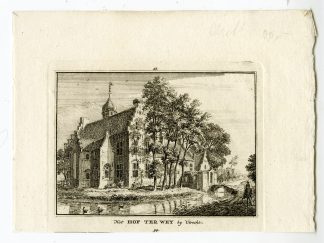 Antique Print-UTRECHT-HOF TER WEYDE-CASTLE-Spilman-de Beijer-1746