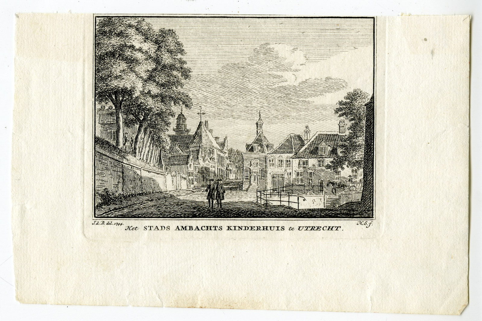, Antique Print-UTRECHT-CHILDREN’S HOME-Spilman-de Beijer-1746, Pictura Antique Prints