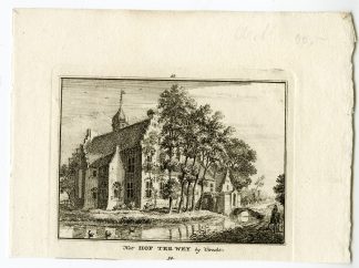 Antique Print-UTRECHT-HOF TER WEYDE-CASTLE-Spilman-de Beijer-1746