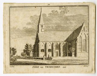 Antique Print-VENHUIZEN-CHURCH-Spilman-de Beijer-1746