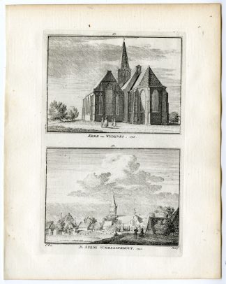 Antique Print-WIJDENES-SCHELLINKHOUT-CHURCH-Spilman-de Beijer-1746