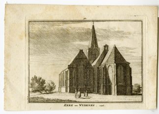 Antique Print-WIJDENES-VILLAGE-CHURCH-Spilman-de Beijer-1746