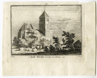Antique Print-WINSSEN-NIJMEGEN-VILLAGE-Spilman-de Beijer-1746