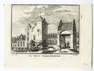 Antique Print-WALENBURG CASTLE-LANGBROEK-Spilman-de Beijer-1746