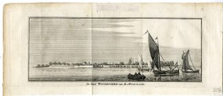 Antique Print-WOUDRICHEM-VIEW-MERWE-Spilman-de Beijer-1746