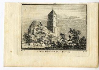 Antique Print-WINSSEN-NIJMEGEN-VILLAGE-Spilman-de Beijer-1746