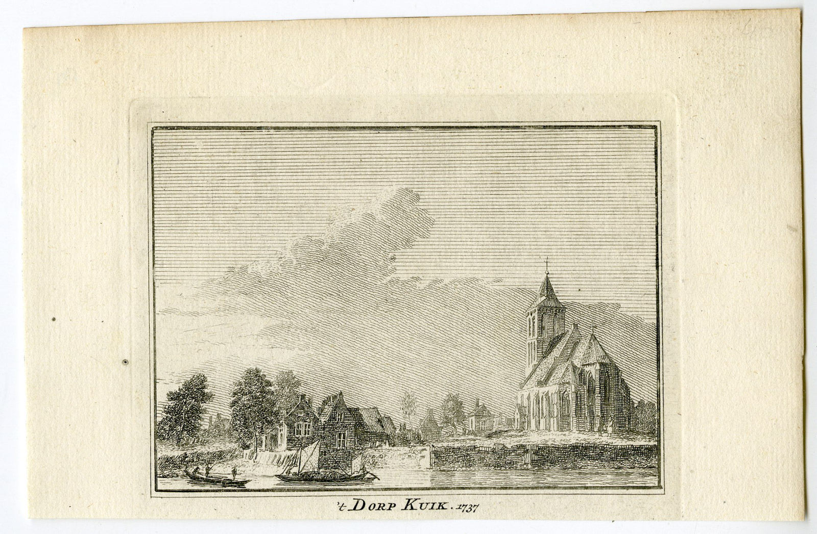 , Antique Print-CUIJK-KUIK-VIEW-Spilman-de Beijer-1746, Pictura Antique Prints