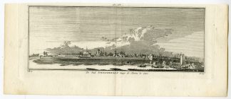 Antique Print-STEENBERGEN-VIEW-Spilman-de Beijer-1746