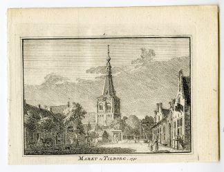 Antique Print-TILBURG-TILBORG-MARKET-Spilman-de Beijer-1746