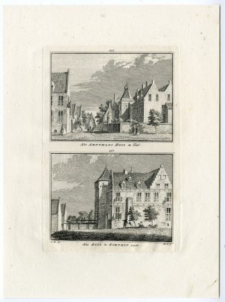 Antique Print-TIEL-WIJENBURG CASTLE-ECHTELD-Spilman-de Beijer-1746