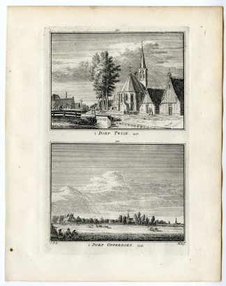 Antique Print-TWISK-OPPERDOES-VILLAGE-Spilman-de Beijer-1746