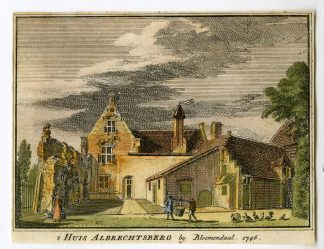 Antique Print-ALBRECHTSBERG CASTLE-BLOEMENDAAL-Spilman-de Beijer-1746