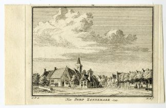 Antique Print-ZONNEMAIRE-ZEELAND-VILLAGE-Spilman-de Beijer-1746