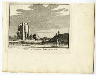 Antique Print-WESTENSCHOUWEN-ZEELAND-TOWER-Spilman-de Beijer-1746