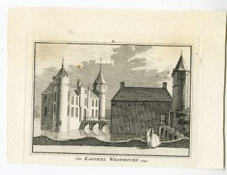 Antique Print-WESTHOVE CASTLE-OOSTKAPELLE-Spilman-de Beijer-1746