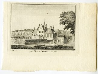 Antique Print-WATERVLIET CASTLE-HEINKENSZAND-Spilman-de Beijer-1746