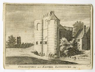 Antique Print-ZANDENBURG CASTLE-ZEELAND-VEERE-Spilman-de Beijer-1746