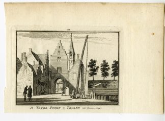 Antique Print-WATERPOORT-CITY GATE-THOLEN-Spilman-de Beijer-1746