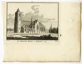 Antique Print-GROTE KERK-CHURCH-THOLEN-Spilman-de Beijer-1746