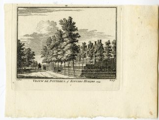 Antique Print-NOORDGOUWE-WIDOW?S HOUSES-Spilman-de Beijer-1746