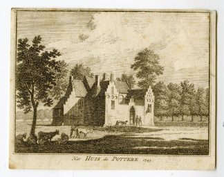 Antique Print-NOORDGOUWE-HUIS DE POTTERE-Spilman-de Beijer-1746