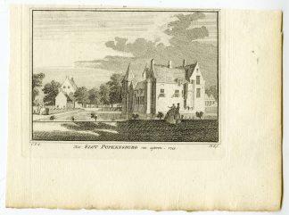 Antique Print-POPKENSBURG CASTLE-SINT LAURENS-Spilman-de Beijer-1746