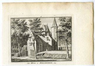Antique Print-MELISKERKE-CASTLE-KASTEEL-Spilman-de Beijer-1746