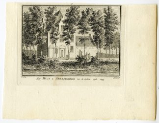 Antique Print-MELISKERKE-VEERE-CASTLE-HUIS-Spilman-de Beijer-1746