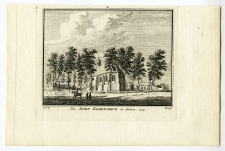Antique Print-KERKWERVE-VILLAGE-VIEW-Spilman-de Beijer-1746