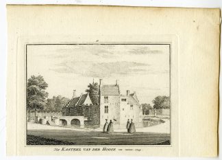 Antique Print-TER HOOGE CASTLE-MIDDELBURG-KASTEEL-Spilman-de Beijer-1746