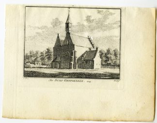Antique Print-GRIJPSKERKE-ZEELAND-VILLAGE-Spilman-de Beijer-1746