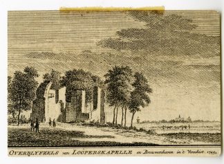 Antique Print-LOOPERSKAPELLE-BROUWERSHAVEN-Spilman-de Beijer-1746