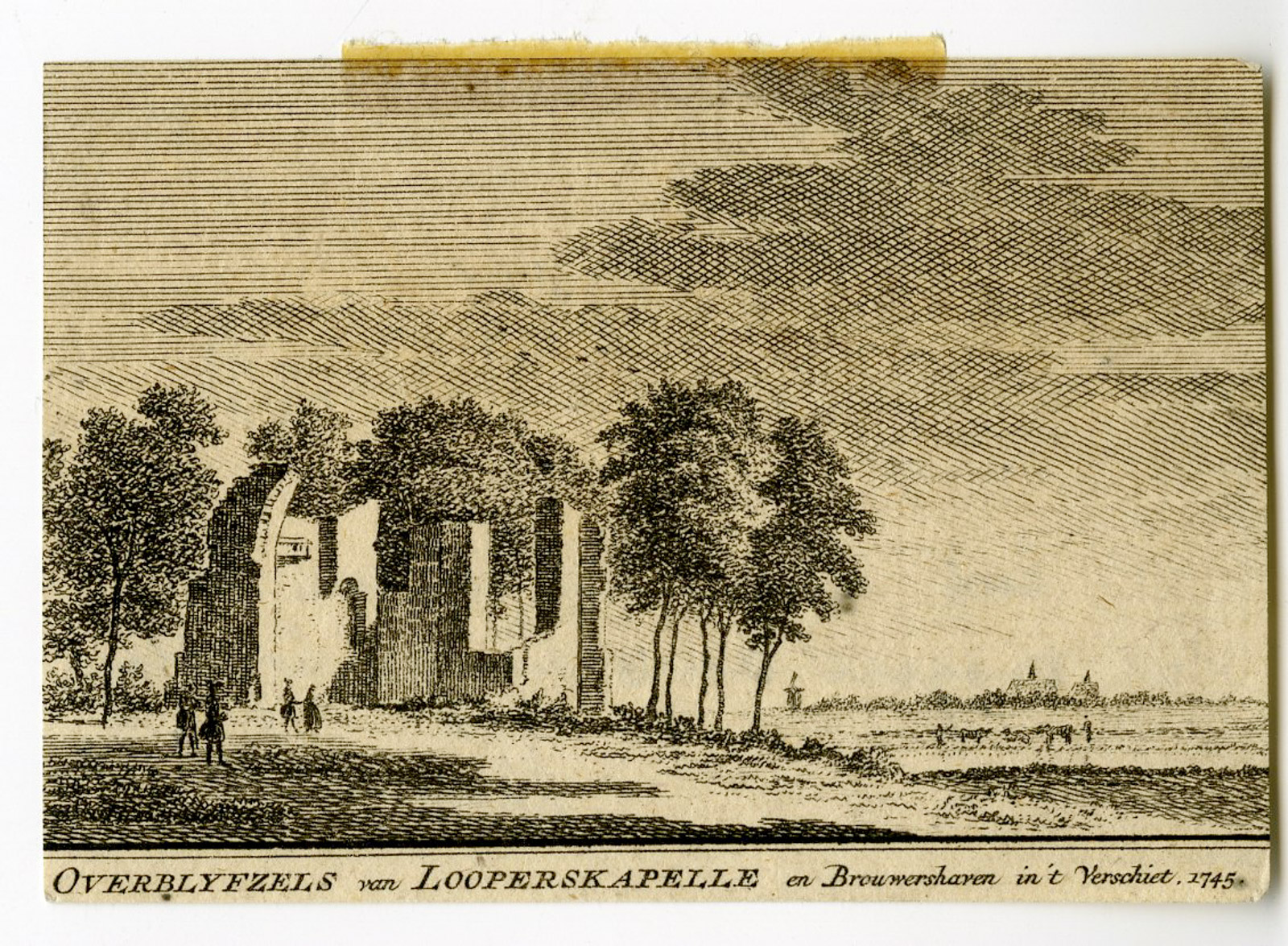 Pco 26564 416x306 Antique Print-LOOPERSKAPELLE-BROUWERSHAVEN-Spilman-de Beijer-1746