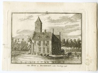 Antique Print-BINCKHORST CASTLE-THE HAGUE-Spilman-de Beijer-1746