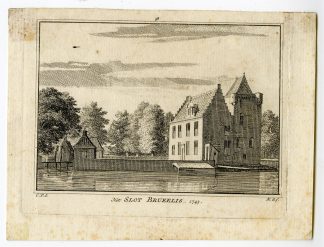 Antique Print-SLOT BRUELIS-KAPELLE-CASTLE-ZEELAND-Spilman-de Beijer-1746