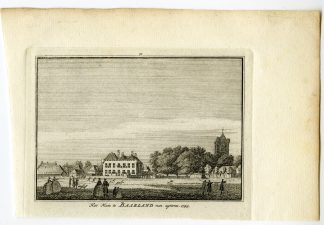Antique Print-BAARLAND-BORSELE-CASTLE-Spilman-de Beijer-1746