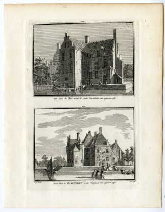 Antique Print-WASSENAAR-RAEPHORST CASTLE-ROUWKOOP-Spilman-de Beijer-1746
