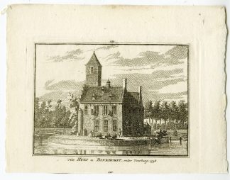Antique Print-THE HAGUE-BINCKHORST CASTLE-Spilman-de Beijer-1746